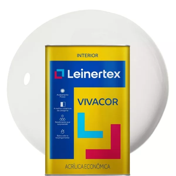TINTA VIVACOR ACRÍLICA BRANCO NEVE 18 LITROS 4505001 LEINERTEX