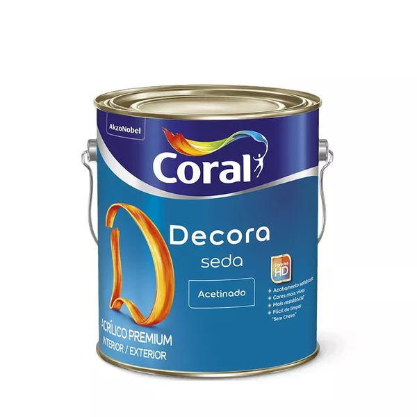 TINTA DECORA SEDA ACETINADA BRANCO GELO 3,6 LTS 5229667 CORAL