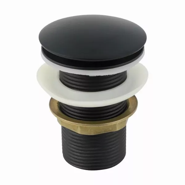 VÁLVULA CLICK PARA LAVATÓRIO METAL PRETA 1.1/4" 01603 ARAÚJO METAIS