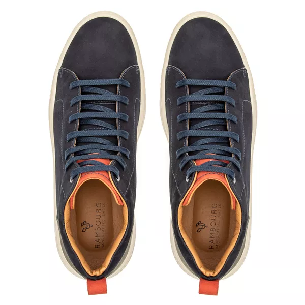 Tênis Calais Marinho | Rambourg | Sapatos em Couro
