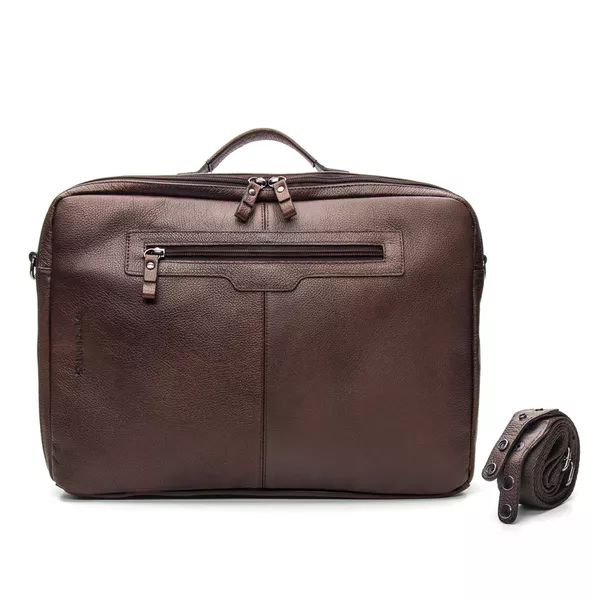 Mochila 3 em 1 em Couro Conhaque