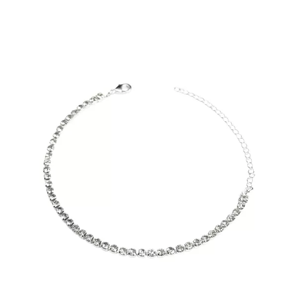 Pulseira Riviera Cristal Banhado A Prata 925