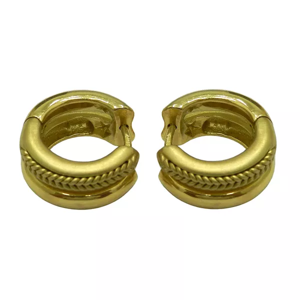 Argola em Ouro 18K Click com 14.1mm de diâmetro e 9.2g