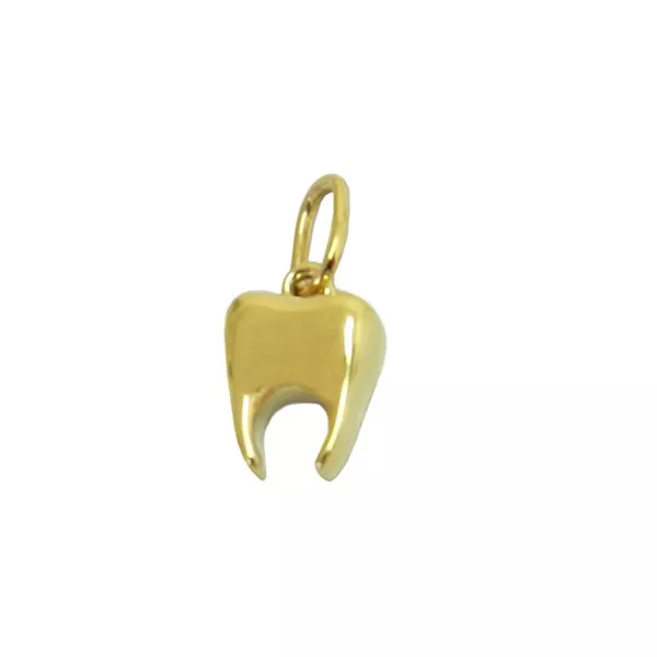 Pingente em formato de Dente Ouro 18k Polido