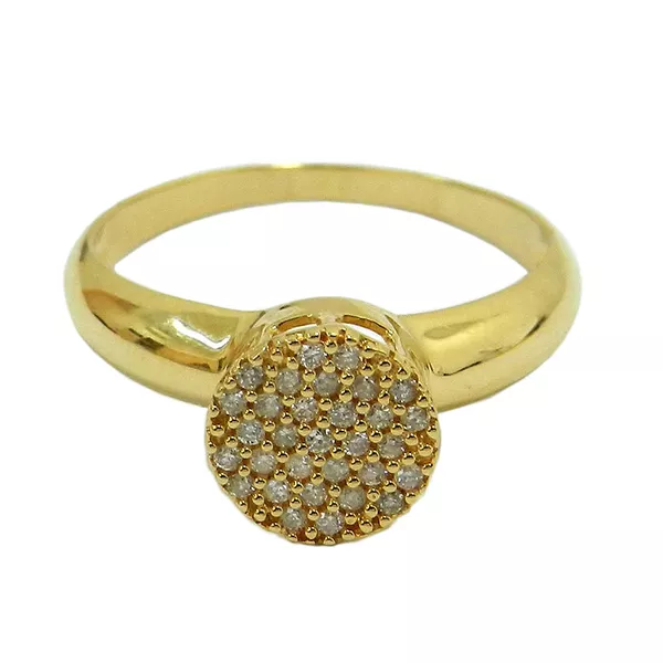 Anel Chuveiro em Ouro com Diamantes