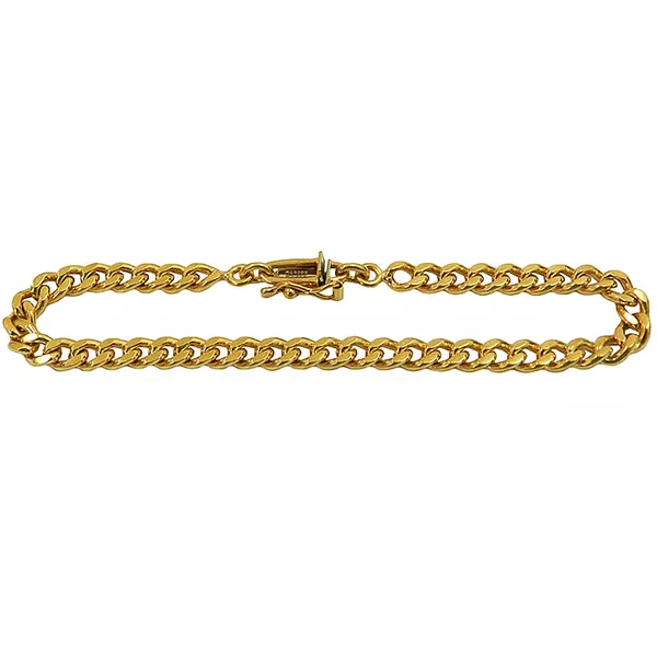 Pulseira em Ouro 18k Maciça Masculina 19.6g 5.1mm