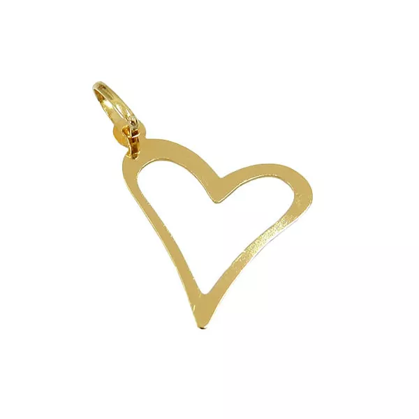 Pingente de Coração em Ouro 18K