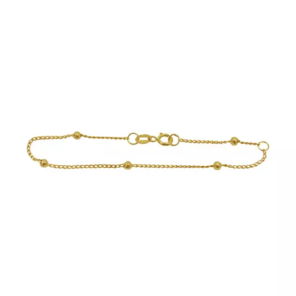 Pulseirinha de Bolinha Grumet em Ouro 18K 