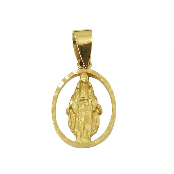 Medalha de Nossa Senhora das Graças em Ouro 18K