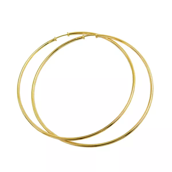 Argola Grande de Ouro 18K Modelo Africano