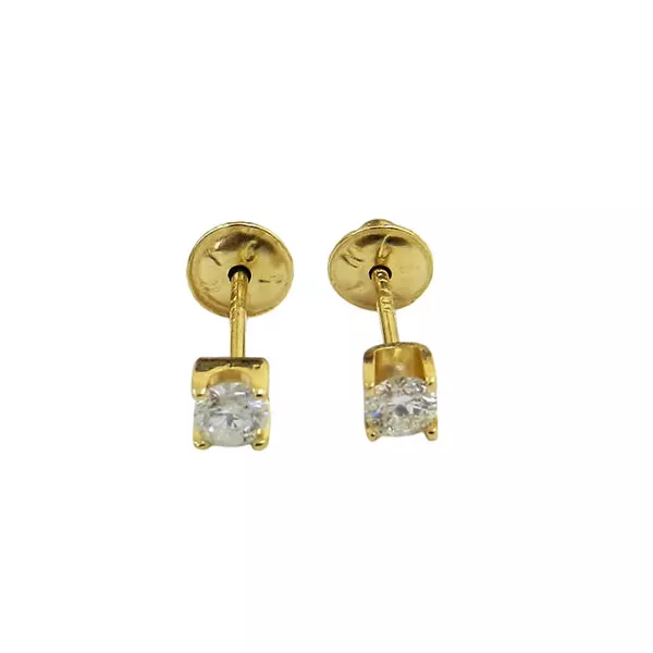 Brinco Cartier Baby em Ouro 18K com Brilhantes 