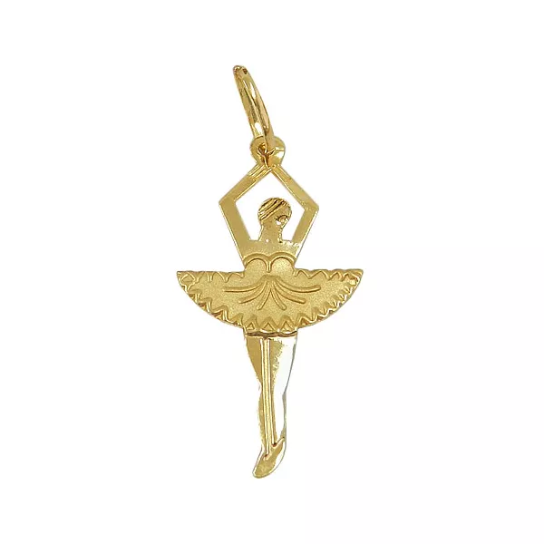 Pingente de Bailarina em Ouro 18K (0,750)