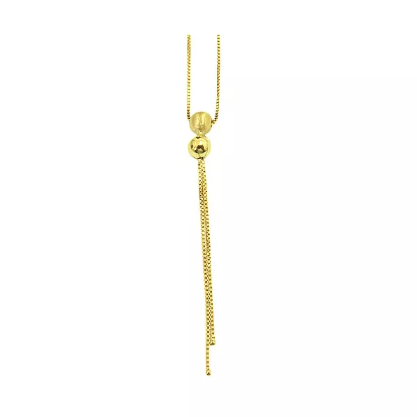 Gargantilha com Bolinhas de 4mm em Ouro 18k 