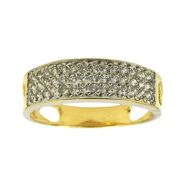 Lindos Anéis Fabricados em Ouro 18K com Zircônias