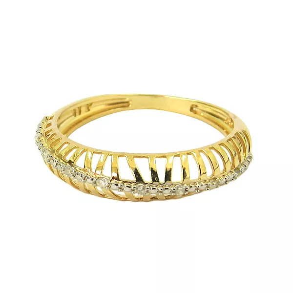 Anel de Ouro 18K com Brilhantes Preço