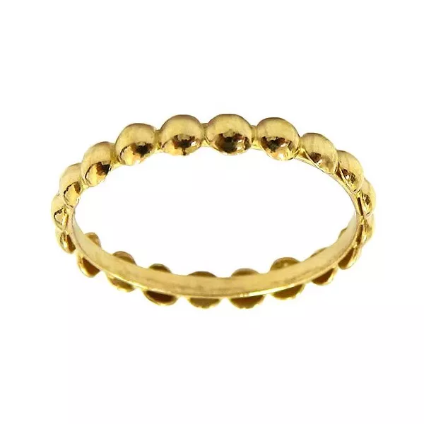Aparador de Aliança de Bolinha fabricado em Ouro 18K