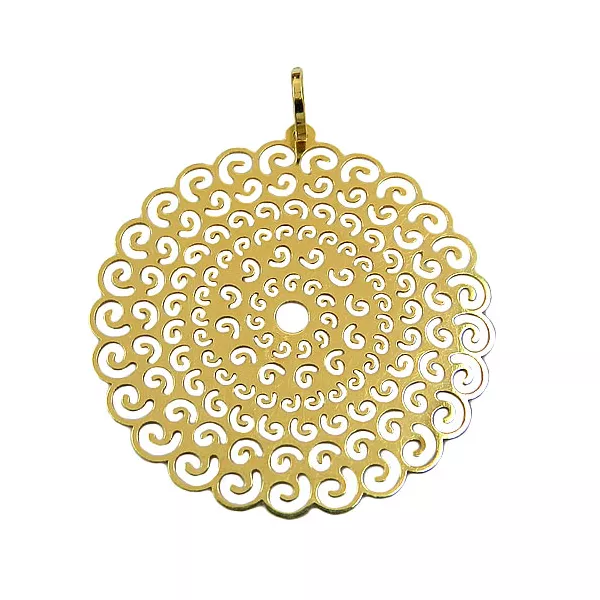 Pingente Mandala de Ouro 18K 