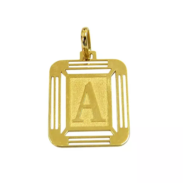 Medalha em Ouro 18K 750 com Letras 1.3g 22.0mm