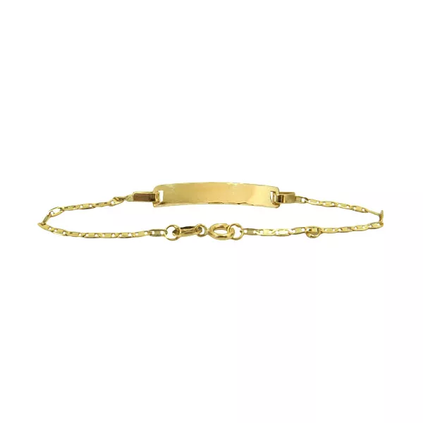 Pulseirinha Baby Piastrine com Chapinha Ouro 18K