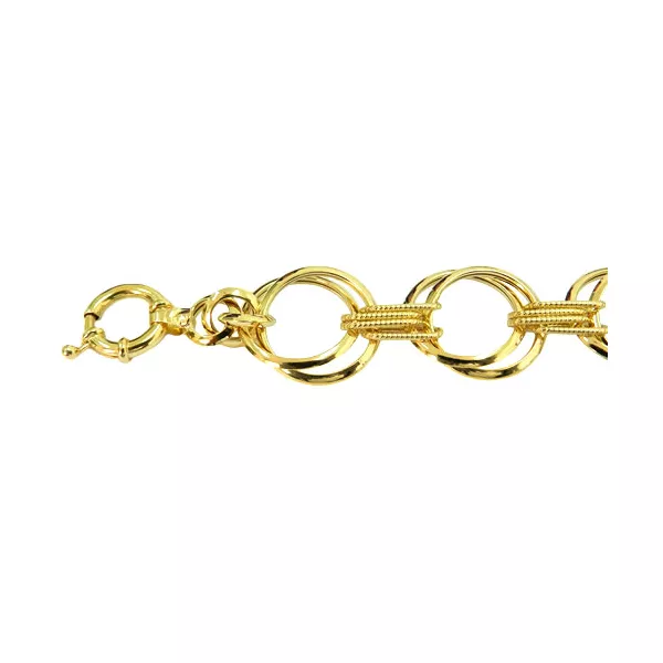 Pulseira Feminina com Design Italiano em Ouro 18K 0750