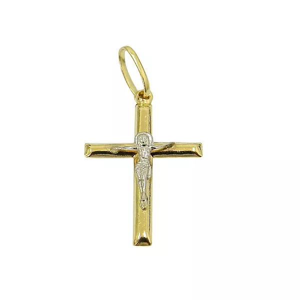 Crucifixo com Cristo em Ouro 18K 27.0x13.8mm