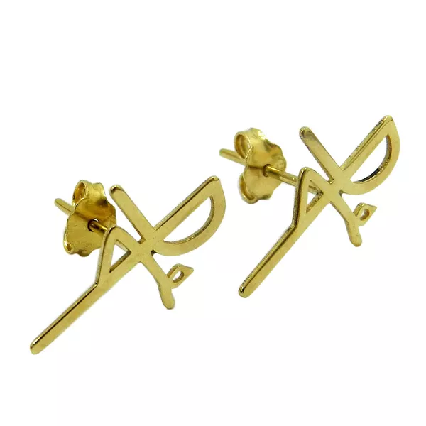 Brinco Fé em Ouro 18k
