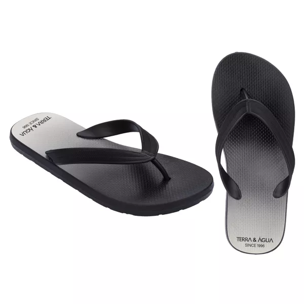 Chinelo Masculino Terra & Água Preto/Preto Ref.0944.0995