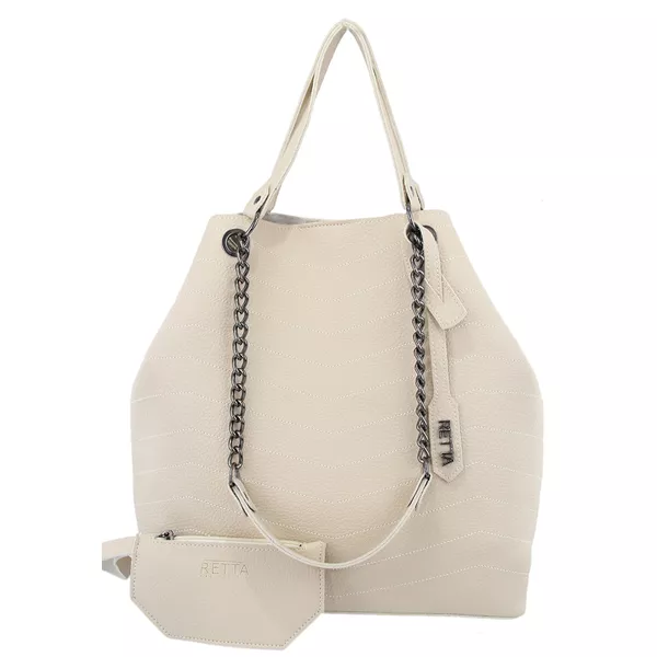 Bolsa Saco Grande Valentina Marfim