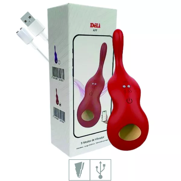 Vibrador de Calcinha Via APP Déli SI (8287) - Vermelho