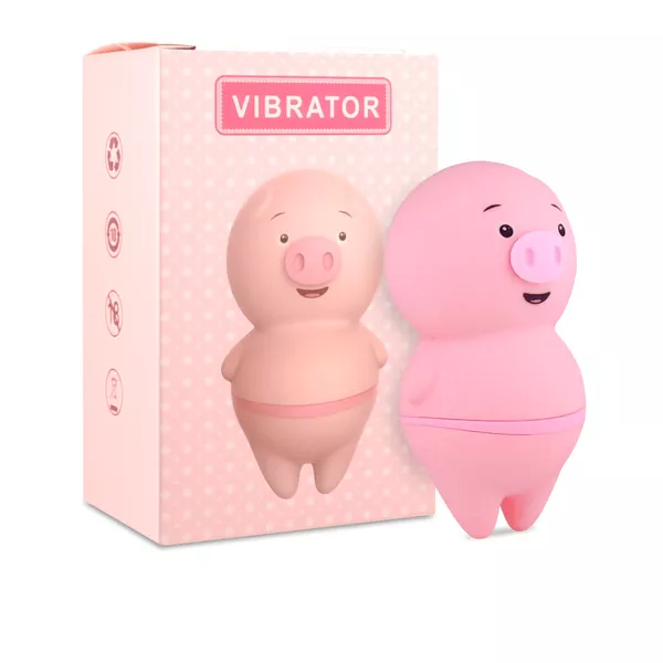 Estimulador Formato de Porco VP (ES013A) - Rosa