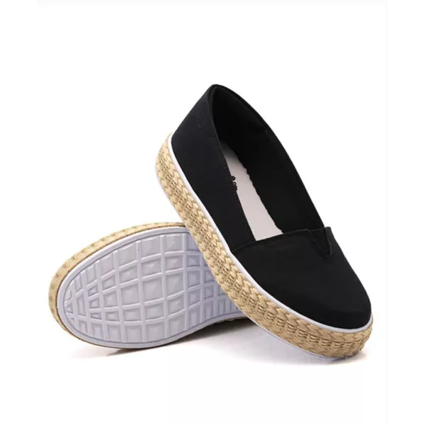Sapatilha Pietra Corda Preto Lona DKShoes