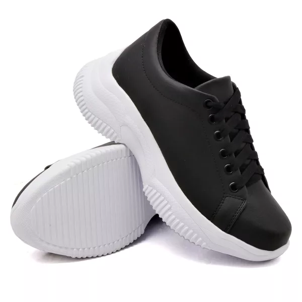 Tênis Casual Chuncky Preto Sola Tratorada DKShoes