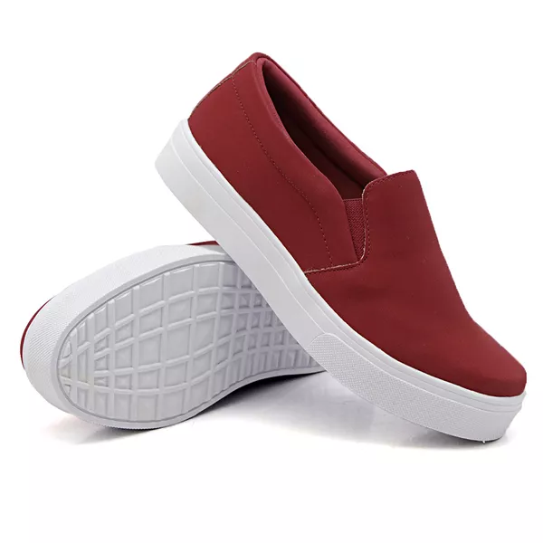 Slip On Liso Vermelho DKShoes