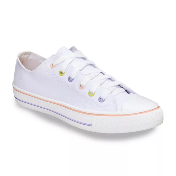 Tênis KC Star Branco Colorido Feminino