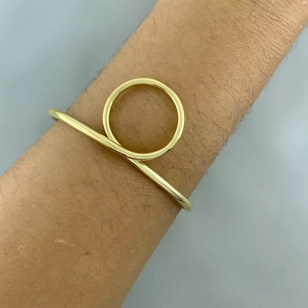 Bracelete com Circulo Semijoia