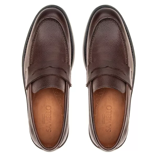 Mocassim Masculino Pequim Floater/Troy Chocolate Samello | SAMELLO