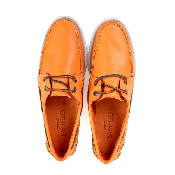 Deckshoes Masculino Gran Latego Laranja Samello | SAMELLO