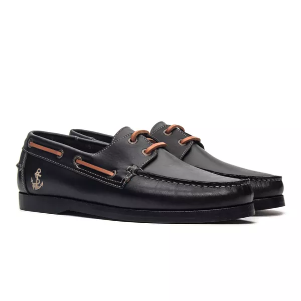 Deckshoes Masculino Still II Absolut Preto Samello | SAMELLO