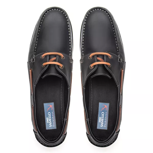 Deckshoes Masculino Still II Absolut Preto Samello | SAMELLO