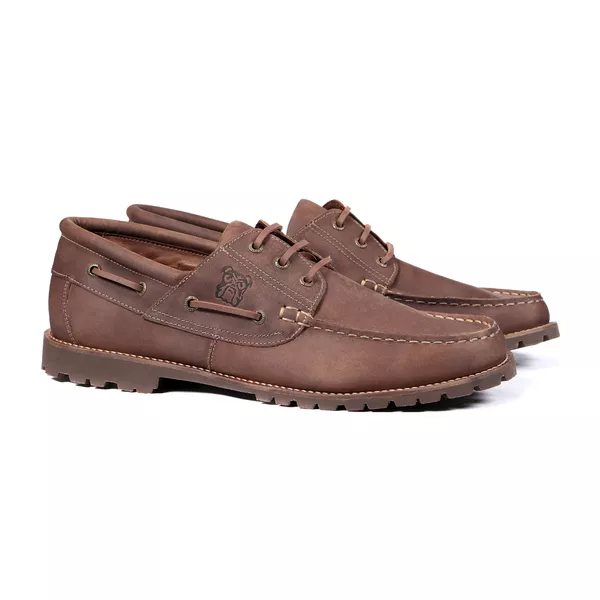 Bulldog Masculino New Barão Crazy Horse Dark Brown - 45 Ao 48