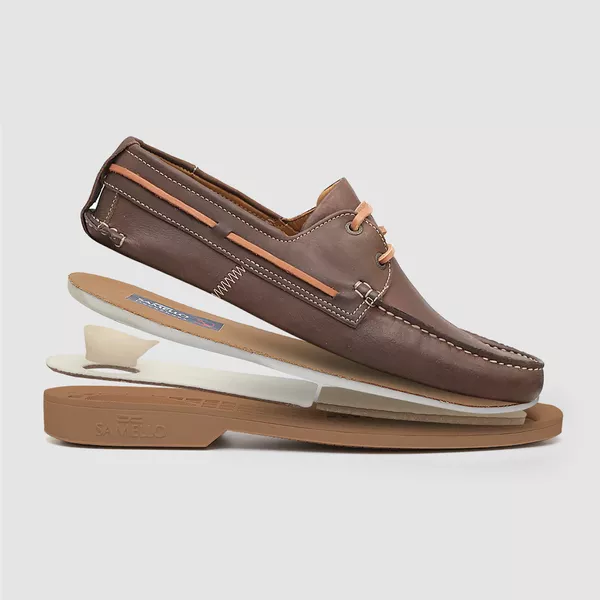 Deckshoes Masculino Santorim Nob Graxo Chocolate Samello | SAMELLO