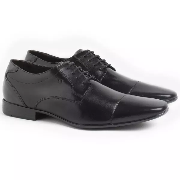 Sapato Social Sândalo Logan Cadarço Preto