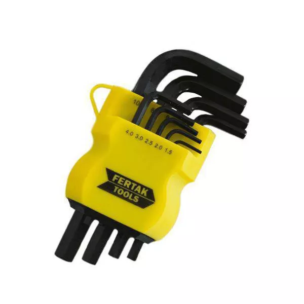 Jogo de Chave Allen 1,5 a 10mm com 9 Peças 2410 Fertak