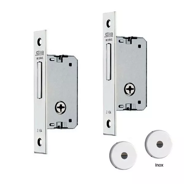 Fechadura Auxiliar 1003 ( Par ) Inox 
