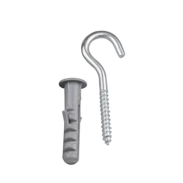 Gancho Com Bucha 10mm Kit Com 3 Peças 9Mc Eda