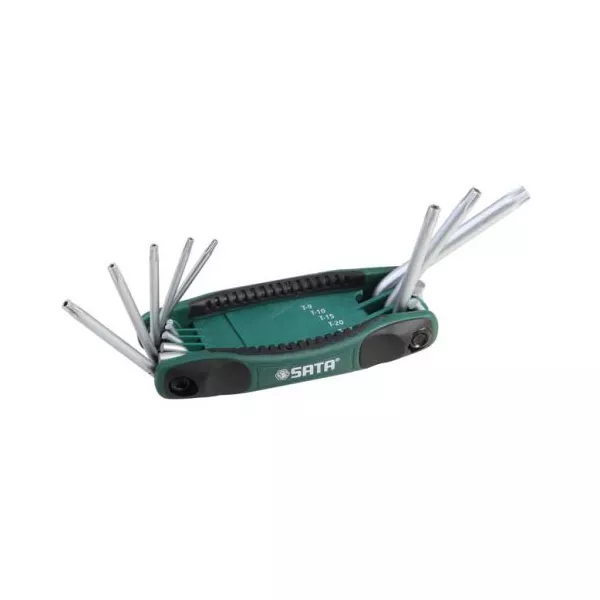 Jogo de Chave Torx Tipo Canivete 8 Peças ST09123SJ Sata
