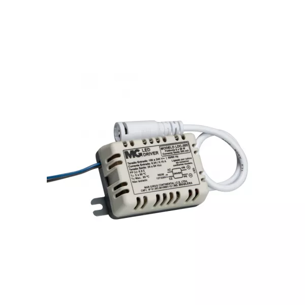 Led Driver 8-25W Corrente 300m Sáida Com Conector Ldc-300 Bivolt Margirius 