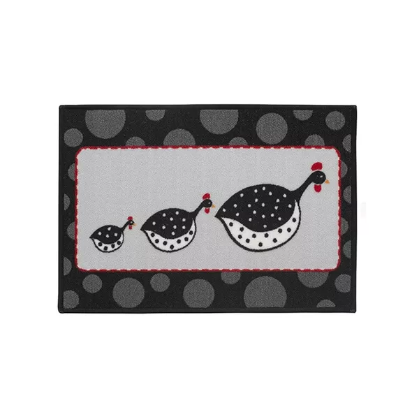 Tapete Clean Kasa Cozinha Galinha D'Angola 50 x 70cm 1415006COZ Kapazi