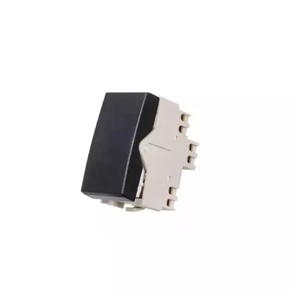 Módulo Interruptor Simples 10A Linha Preto Fosco Margirius