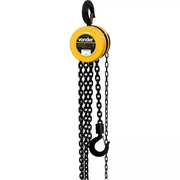 Talha Elevação Manual 1 Ton com 5 Metros 6143010050 Vonder